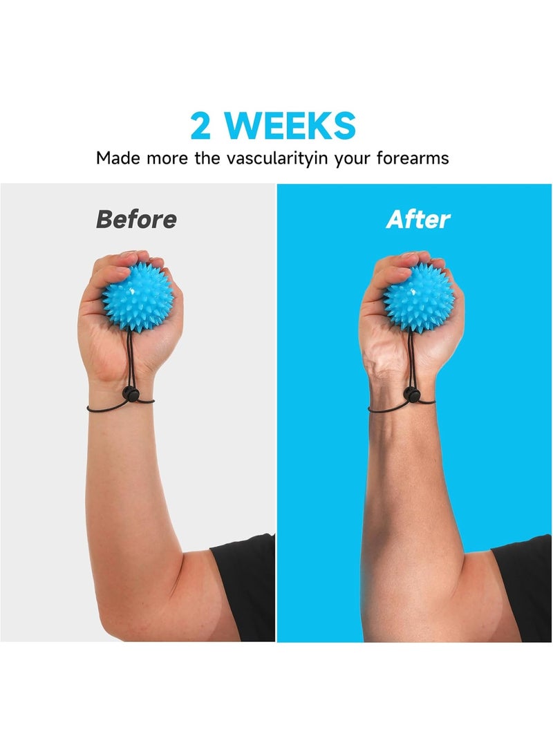 2-Piece Massage Ball - Squeeze Balls for Hand Therapy Set , Hand Exercise Ball for Physical Therapy, Elderly, Weak Hand, Arthritis, Stroke, Carpal Tunnel - Image 4