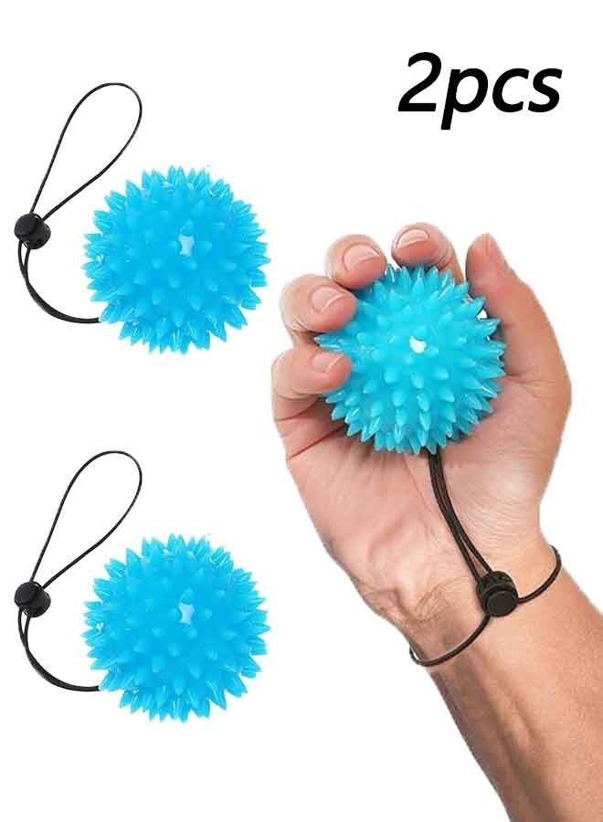 2-Piece Massage Ball - Squeeze Balls for Hand Therapy Set , Hand Exercise Ball for Physical Therapy, Elderly, Weak Hand, Arthritis, Stroke, Carpal Tunnel - Image 1