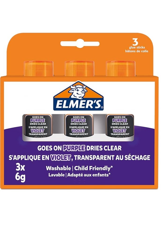 إلميرز 3 قطع من أعواد الصمغ الأرجوانية المختفية - Image 1