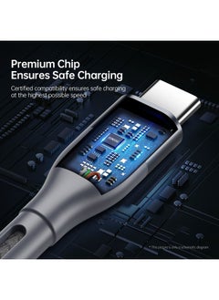 DUZZONA DUZZONA A2 PD 65W USB-C / Type-C to Type-C Fast Charging Data Cable, Length: 1m(Grey)  - Image 4