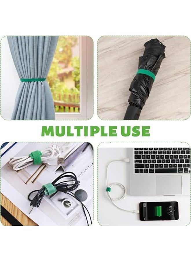 Goodern - 3 Pcs Plant Ties Garden Tape Reusable Nylon Plant Tie Strap 5M Self Adhesive Tape Adjustable Plant Supports For Effective Growing Tree Green Ties For Home Garden Sorting Accessories - Image 1