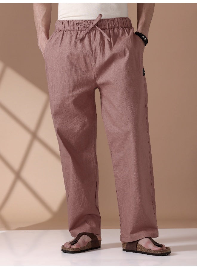 بيونغ بي يونج بيجامة فضفاضة خوخي غامق - Image 1