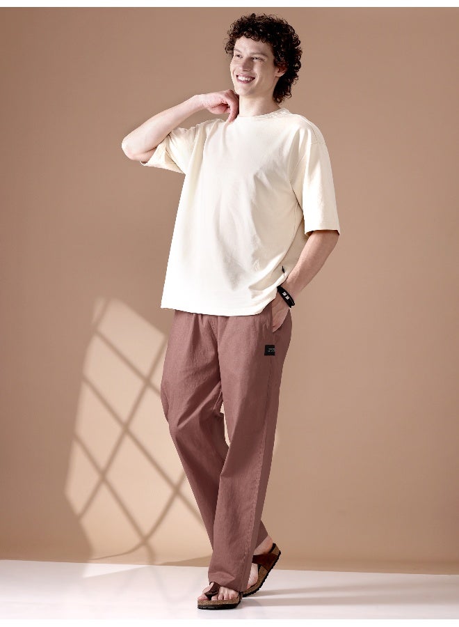 بيونغ بي يونج بيجامة فضفاضة خوخي غامق - Image 5