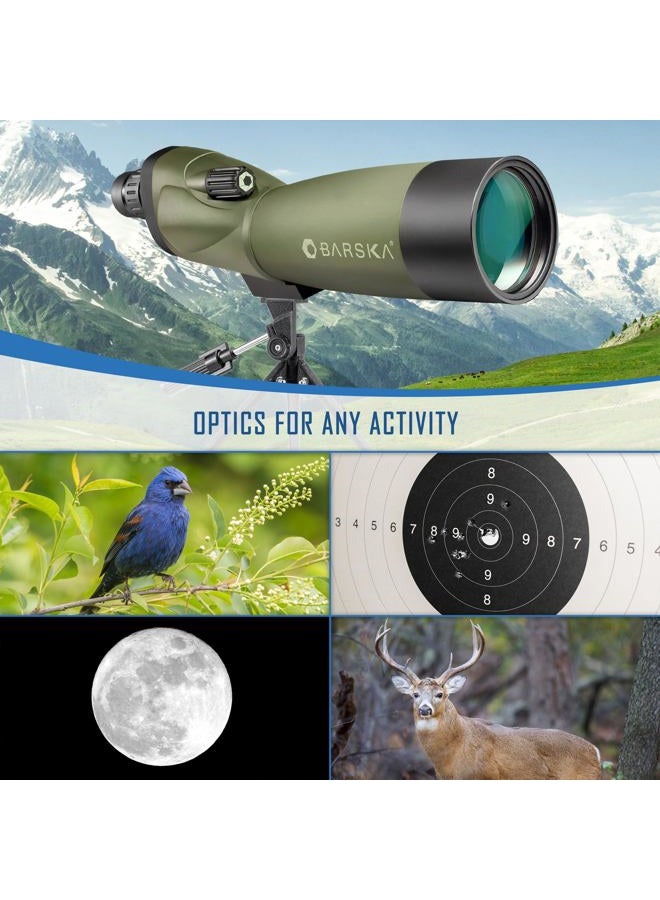 BARSKA Blackhawk 20-60x60 Waterproof Straight Spotting Scope w/Tripod, Soft Carry Case & Premium Hard Case - Image 2