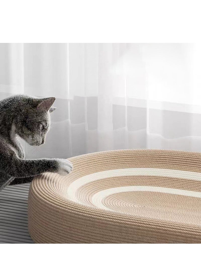 Kidle - Oval Cat Scratcher Cardboard Cat Bed Cat Claw Nest Cat House Cat Scratching Board Grinding Claws Cat Scratch Board for Cats Scratching Lounge Bed for Indoor - Image 1