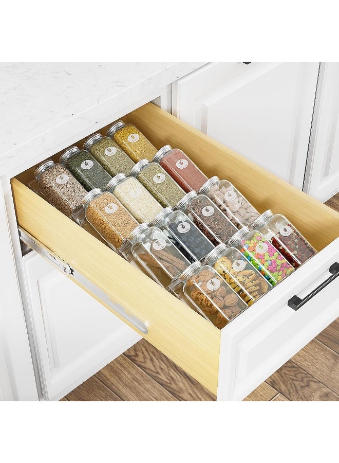 TPGP Clear Acrylic Spice Drawer Organizer, Acrylic Organizer Rack, Acrylic Spice Rack Tray for Drawer/Countertop, 4 Tier (Jars not included) (9" Wide) - Image 2