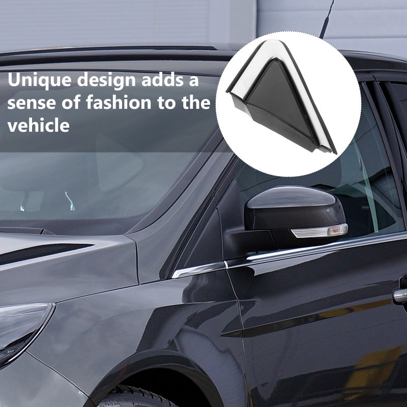 🚗 أغطية مرايا للسيارات متينة للأعمدة الأمامية مع ألواح مثلثة أنيقة جانبية - Image 4
