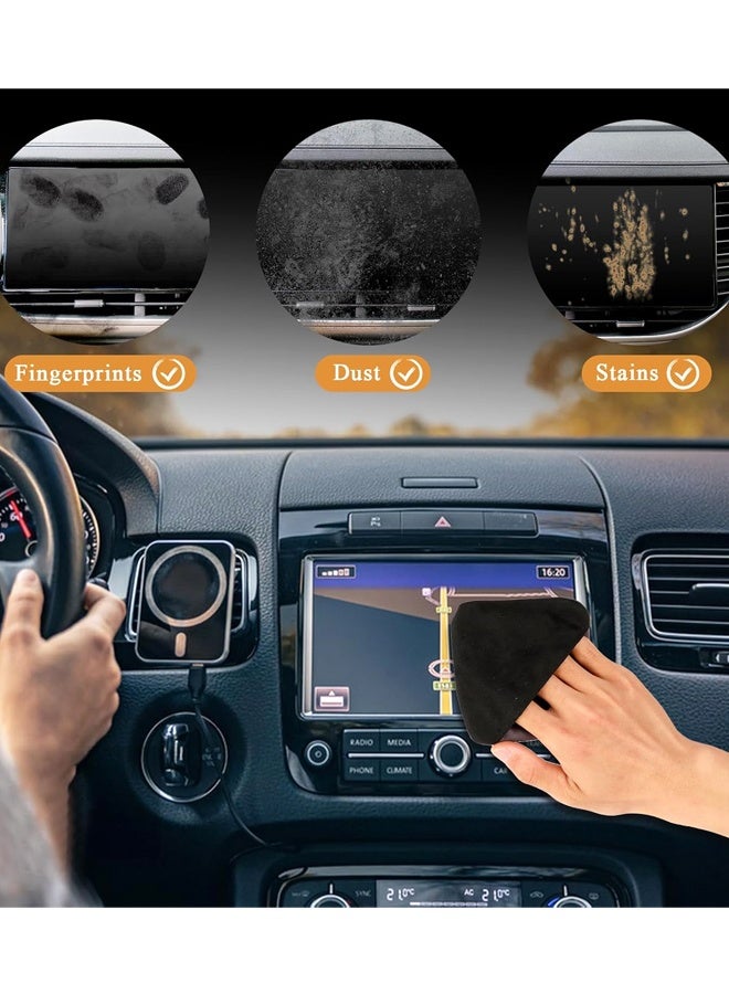 Microfiber Auto Screen Cleaning Pad, Foldable Touch Screen Cleaner Cloth for Vehicle Dashboard LCD Display, Interior Car Accessories - Image 4
