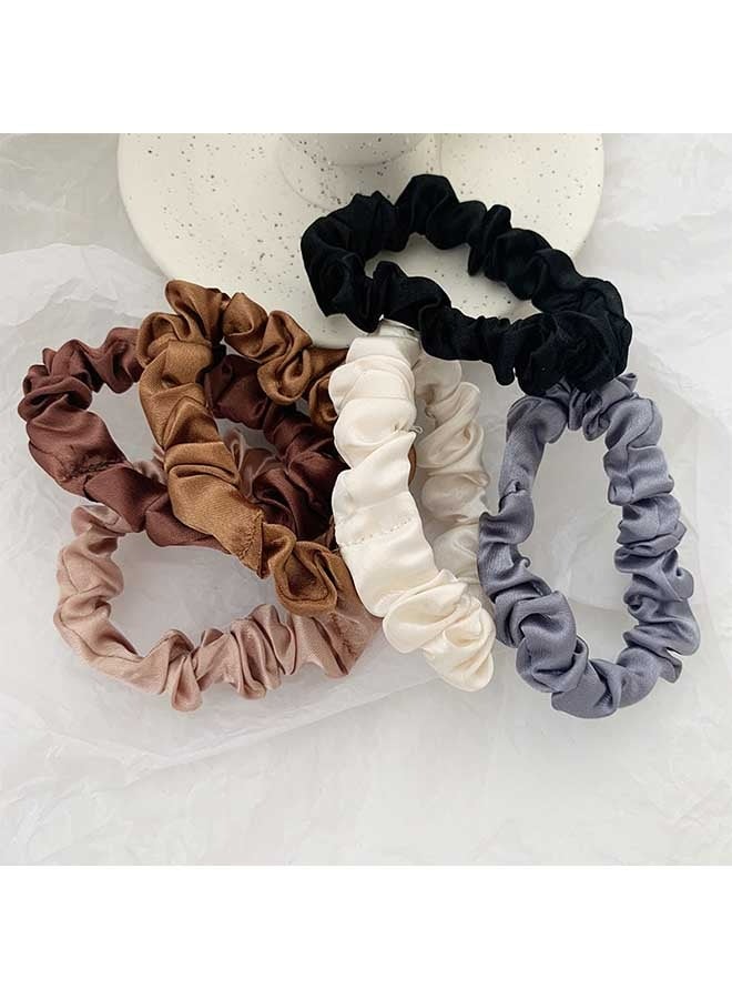 أوشن 6 قطعة كبيرة من الحرير صقيل تجعيد الشعر مجموعة ، سميكة مرنة حزام رقيق الشعر ، ذيل الحصان حامل ، كبير تجعيد الشعر التبعي ، السيدات والفتيات لأغراض خاصة ( متعدد الألوان ) - Image 2