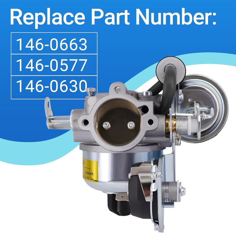 CULMKARI Carburetor for Onan 146-0663 with Gaskets 146-0577 & 146-0630 - Image 3