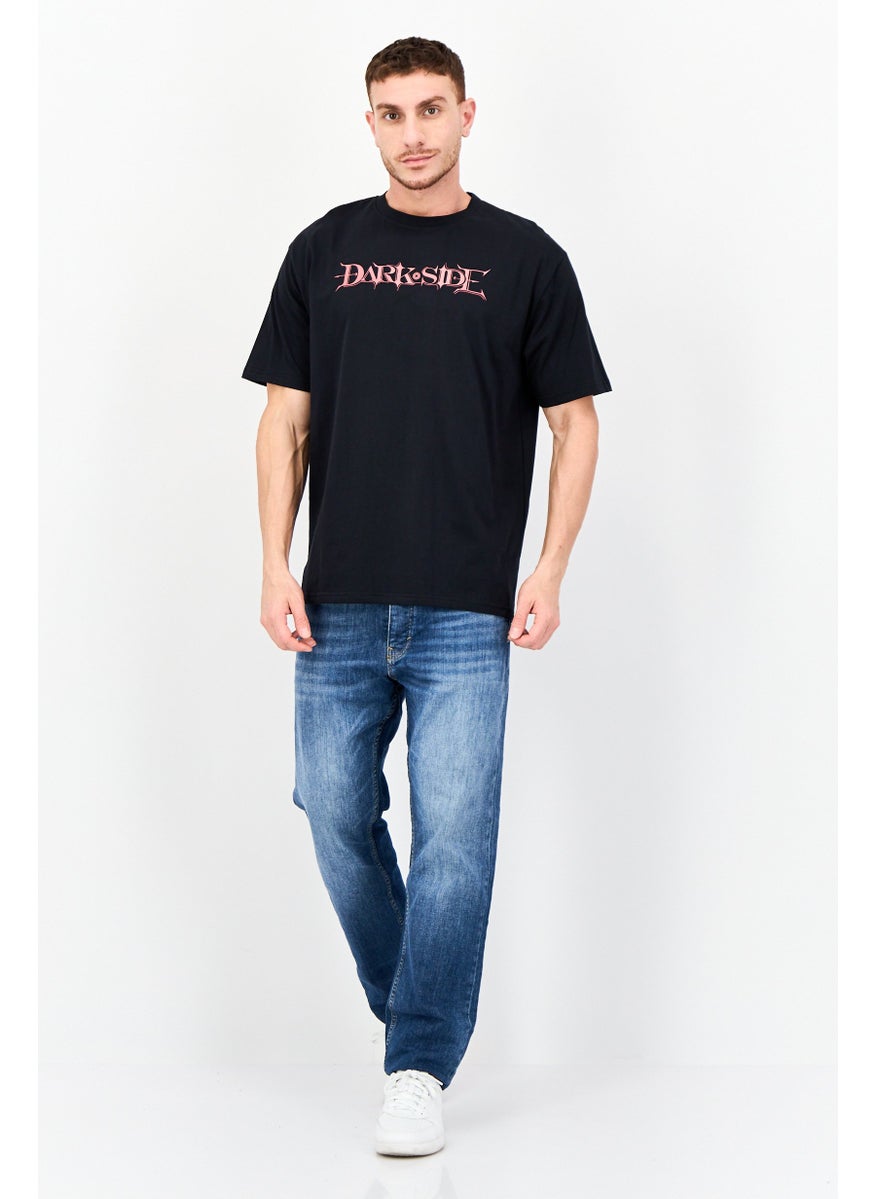 STAR WARS Men Crew Neck Short Sleeve Graphic Print T-Shirt, Black  - Image 4