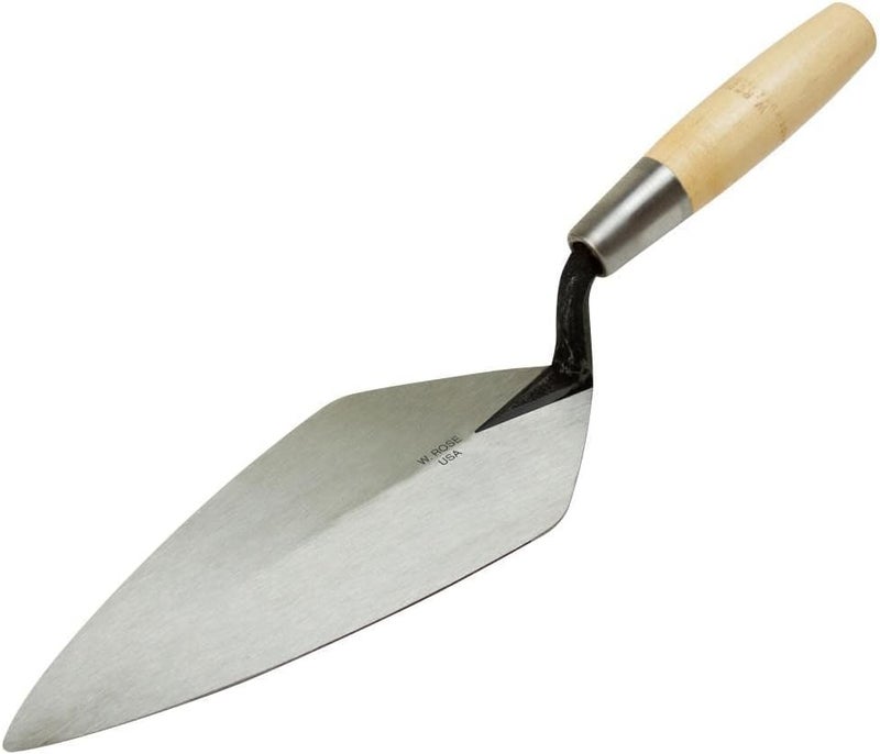 Kraft Tool RO116-13 W. Rose Narrow London Brick Trowel with 6-Inch Wood Handle, Standard Shank, 13-Inch - Image 3