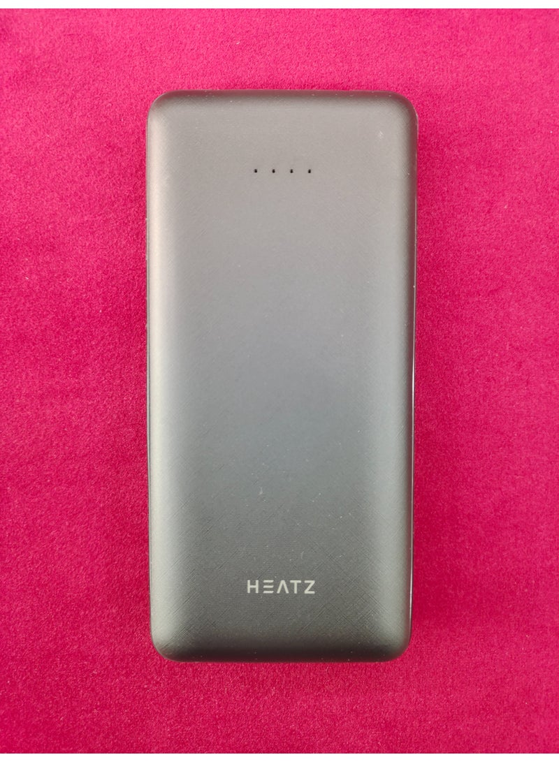 هيتز باور بانك هيتز ZP24 سعة 10000 مللي أمبير/ساعة | كابلات مدمجة 4 في 1، USB Lightning Micro Type C | شاحن محمول سريع الشحن | باور بانك رفيع لأجهزة iPhone وSamsung وجميع الأجهزة - Image 2