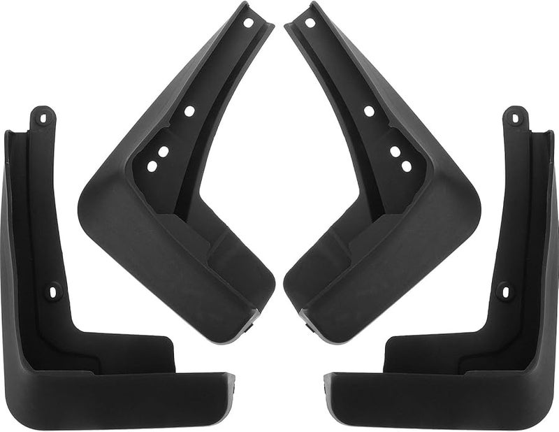 Universal Car Mud Flaps 4PCS Soft Black Splash Guards Front Rear Wheel Protector - Image 1