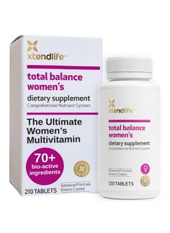 xtendlife Xtendlife Total Balance Women's Multinutrient Supplement for Anti-Aging & General Health (120 Enteric Coated Tablets)  - Image 1