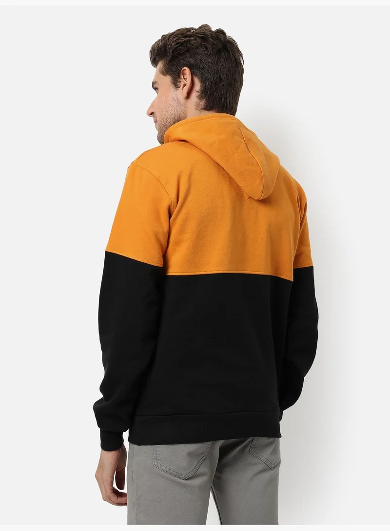 Campus Sutra Color Block Hoodie