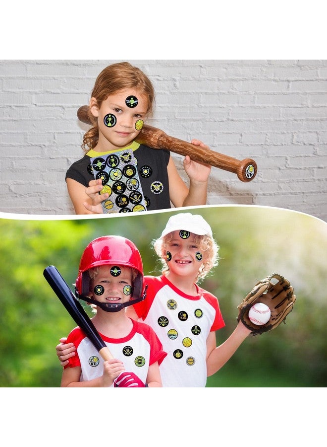 Geyee 540 Pcs Sparkle Assorted Softball Sports Stickers For Kids Softball Party Favors Softball Gifts Sport Softball Stickers For Team Teen Girls Diy Water Bottle Laptop Scrapbook Invitations 30 Sheets - Image 4