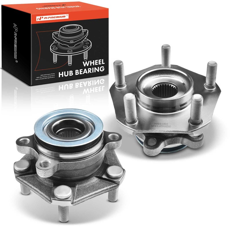 APremium 2 x Front Wheel Bearing and Hub Assembly with 5Lug Compatible with Nissan Sentra 20132019 Leaf 20132017 NV200 20132019 Chevrolet City Express 20152018