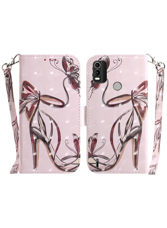 اس-توب جراب لهاتف Nokia C21 Plus، جراب جلدي ثلاثي الأبعاد ملون قابل للطي أفقيًا - Image 1