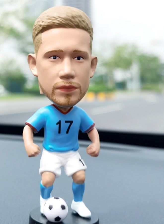 EBMINI Creative Shaking Head Football Star Doll Car Ornament 