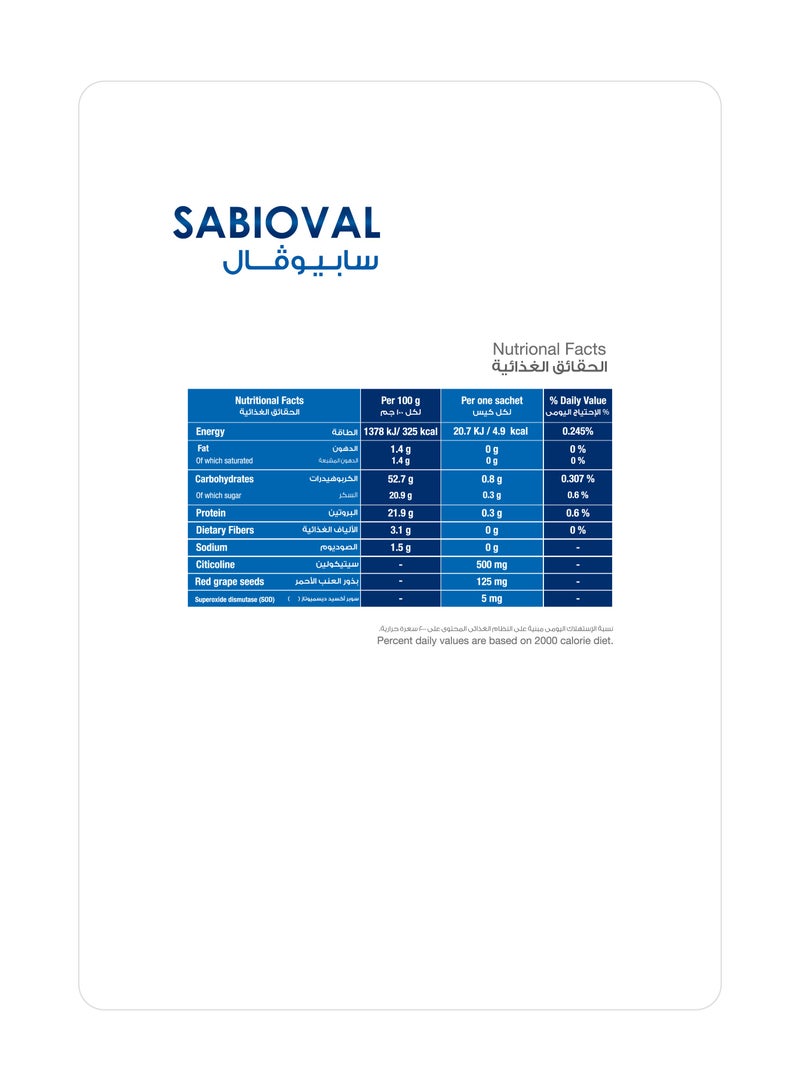 Sulinda Sabioval – Citicoline 250 mg + Vitamins B6 & B12 – Cola Flavor – 10 Sachets - Image 2