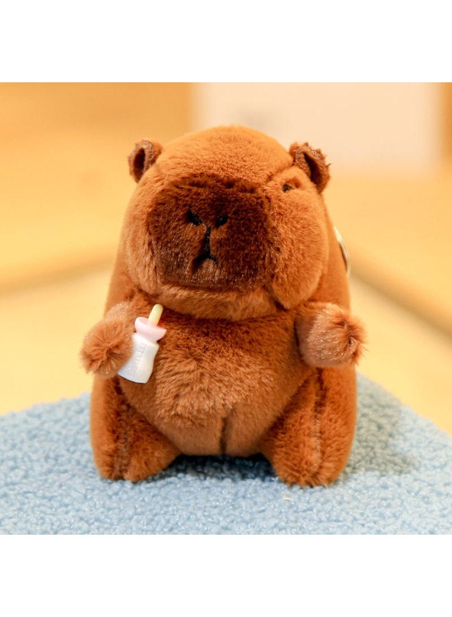Kapibala Pendant Capybara Plush Toy Keychain Cloth Doll Small Kapi Bar Shake Tonic Play Doll