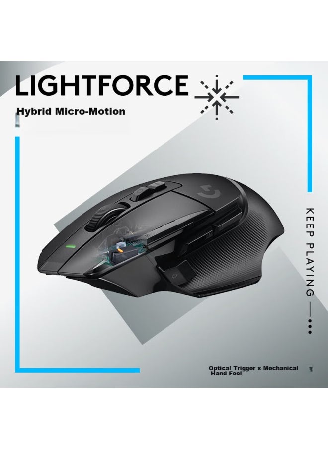 G Logitech (g) G502 X Lightspeed Wireless Gaming Mouse, G502 Advanced Wireless Version, New Optical-mechanical Hybrid Micro Switch, Hero Engine, Esports Mouse, Black  - Image 3