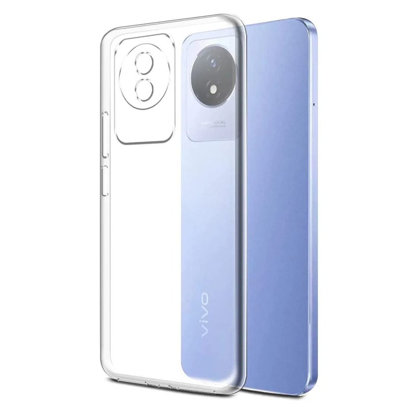 Nishtech for Vivo Y02, Y02T Premium Transparent Hybrid Soft Slim Dust Proof Back Case Cover with Camera Protection - Image 2