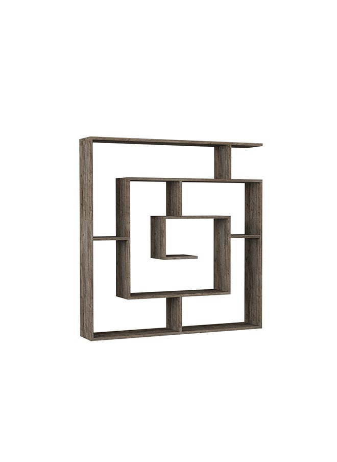 Mourah Home - Labirent Bookcase - Dark Brown - 2 Years Warranty - Image 1