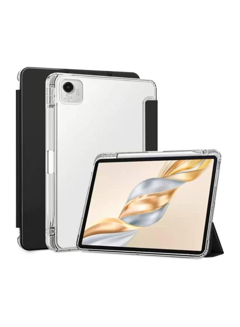 VKL Cover Compatible with Honor Pad X9a 11.5" 2025 Case with Pencil Holder, Slim Lightweight TPU Shockproof Cover with Clear Back Shell Protective for Honor Pad X9a 11.5" 2025 (Black) - Image 1