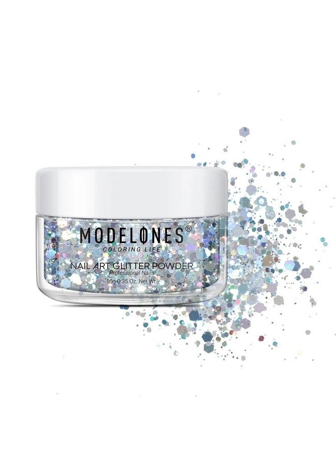 Modelones Coloring Life Nail Art Glitter Powder from BELLE GAGA Professional Nails Nail Art Glitter Shiny Hexagon Glitter Collection (B202040009A, 10g - 0.35 Oz) - Image 1