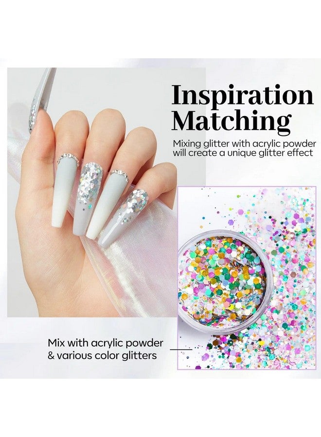 Modelones Coloring Life Nail Art Glitter Powder from BELLE GAGA Professional Nails Nail Art Glitter Shiny Hexagon Glitter Collection (B202040009A, 10g - 0.35 Oz) - Image 4