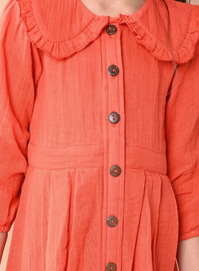 ليل بيكس فستان بأزرار أمامية