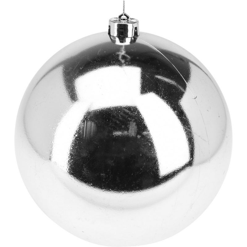 Koopman Christmas Ball, Xmas Ornament, Holiday Seasonal Decoration for Tree, Home, Party & Festive Display, Assorted 1 piece– 180mm Silver - Image 5