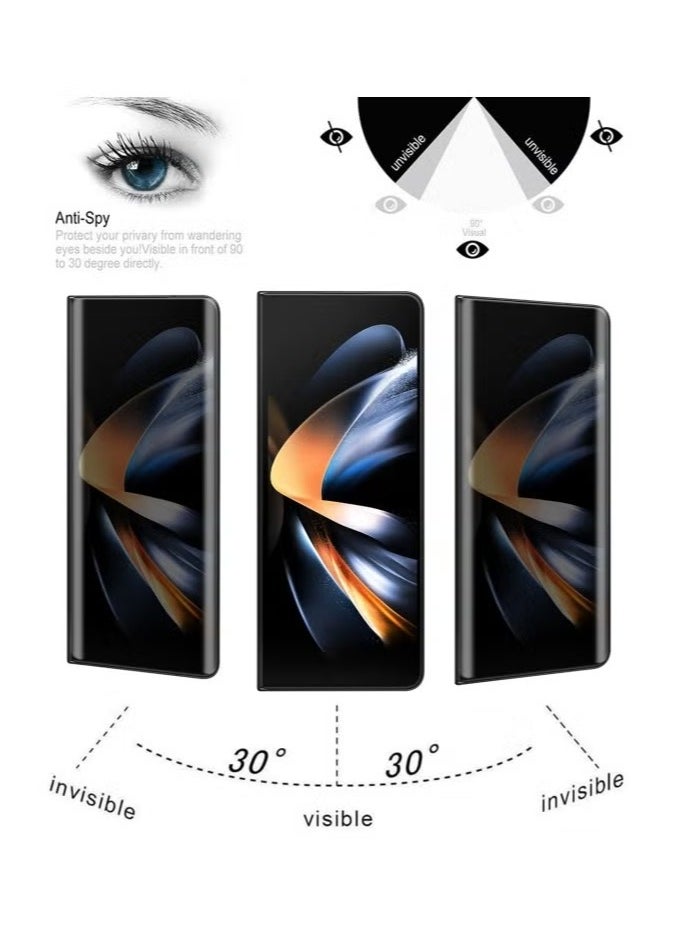 ELTRAZONE Samsung Galaxy Z Fold 5 Inner Screen Privacy Full Cover Screen Protector - Tempered Glass Film for Galaxy Z Fold 5 - Full Coverage, Anti-Glare, Scratch-Resistant Privacy Protection - Image 2