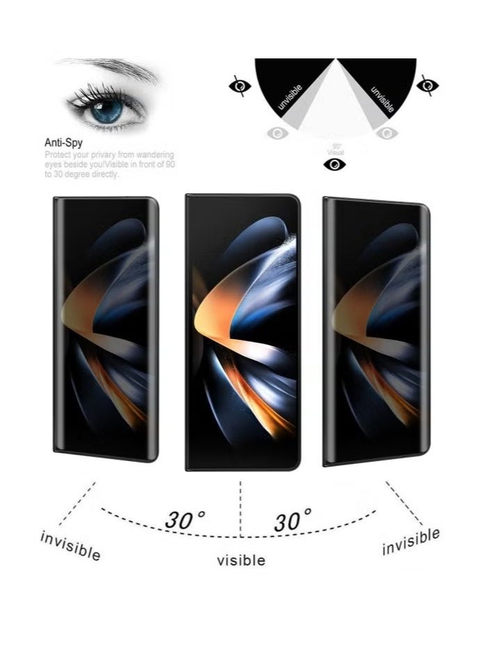 ELTRAZONE Samsung Galaxy Z Fold 5 Inner Screen Privacy Full Cover Screen Protector - Tempered Glass Film for Galaxy Z Fold 5 - Full Coverage, Anti-Glare, Scratch-Resistant Privacy Protection - Image 3