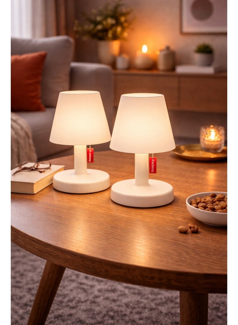 Fatboy Edison The Petit Rechargeable LED Lamp Version 2.0 | Wireless table lamp | 3 light Mode | indoor and outdoor | Lamp Shade: PP Plastic | Bottom Plate: ABS Plastic | 16 x 25 cm (2 Pack) - Image 2