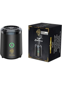 Electric Mini Incense Burner Portable USB Rechargeable Black