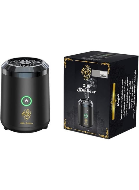Electric Mini Incense Burner Portable USB Rechargeable Black