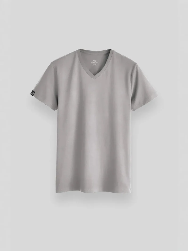 تومي لايف TOMMY Men's V-Neck Short Sleeve T-Shirt