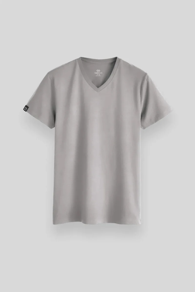 تومي لايف TOMMY Men's V-Neck Short Sleeve T-Shirt
