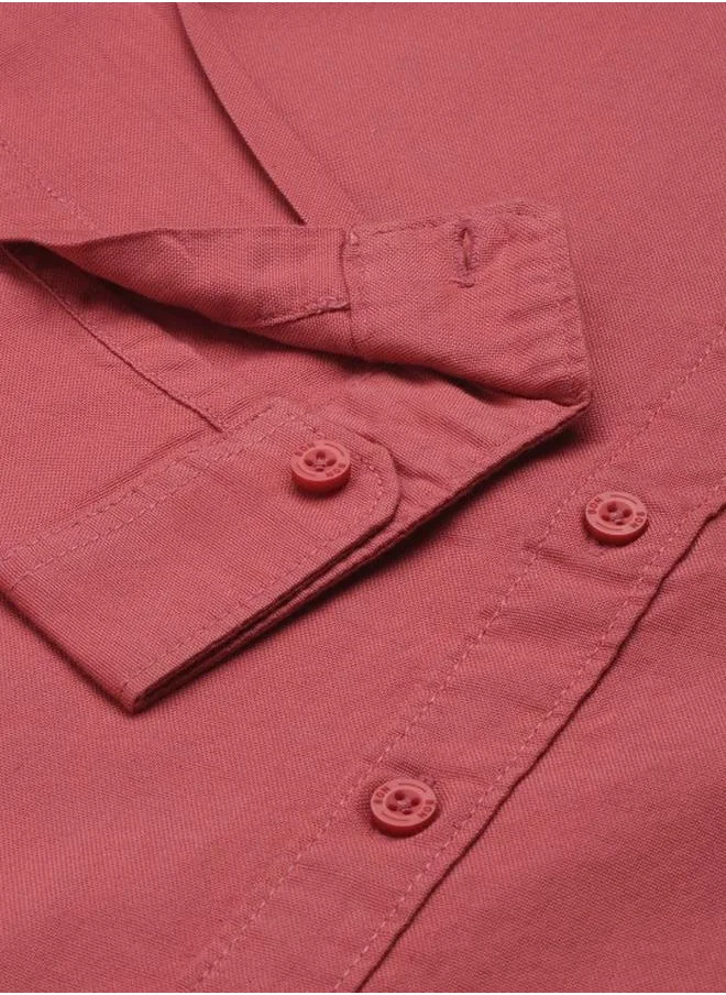 بونكيدز Boy's shirts in regular fit cheary colour cotton fabric embellished pattern pull over closure woven weave type round collar type round neckline half sleeve length button down upper body wear type suitable for casual occasions – timeless style with a playful twist!