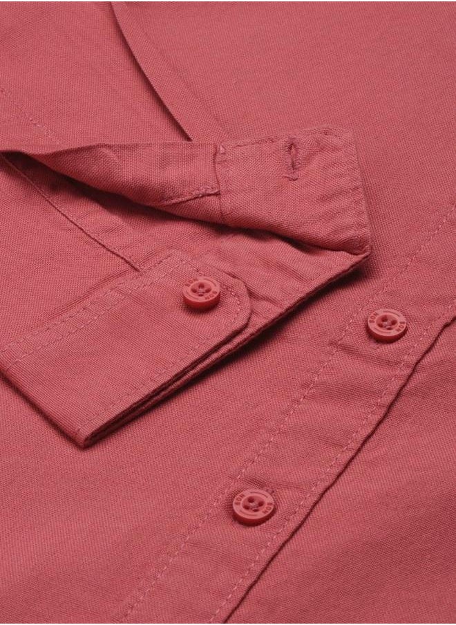 Bonkids - Boy's shirts in regular fit cheary colour cotton fabric embellished pattern pull over closure woven weave type round collar type round neckline half sleeve length button down upper body wear type suitable for casual occasions – timeless style with a playful twist! - Image 1