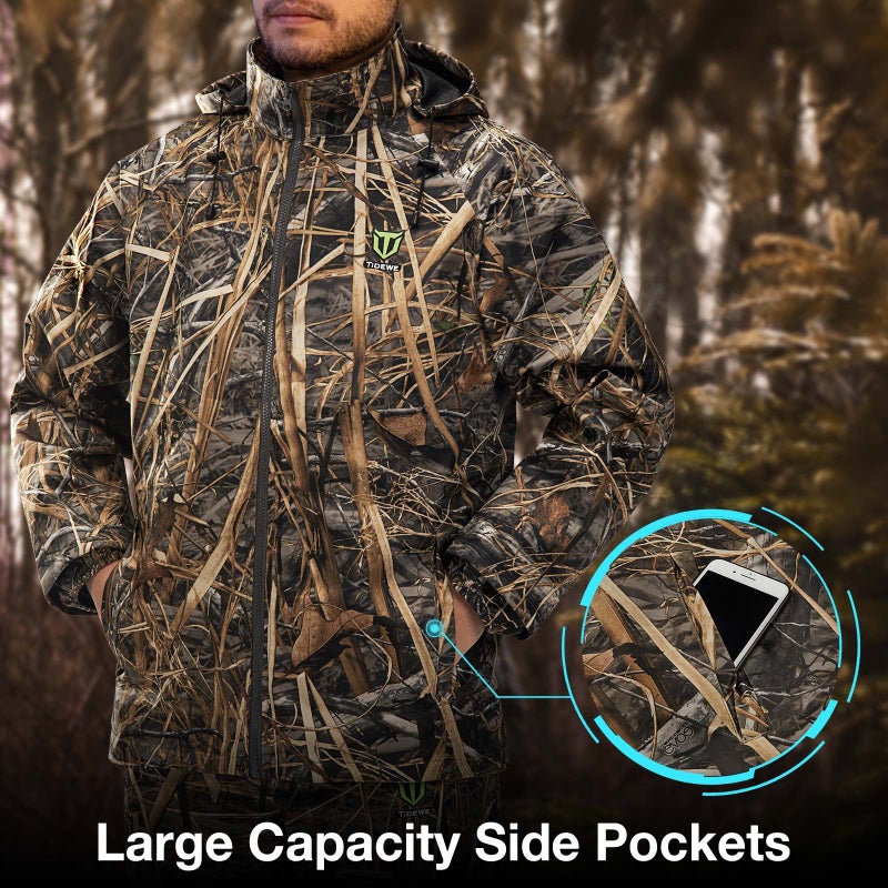 TIDEWE Rain Suit, Waterproof Breathable Lightweight Rainwear (Next Camo Evos Size L) - Image 4