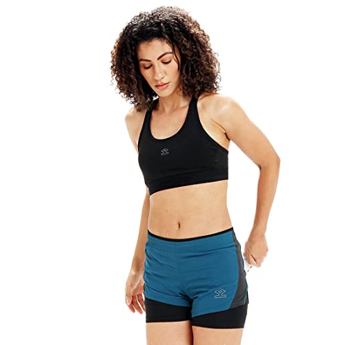 SHREY PRO Double Layer Shorts Girls-Dark Teal-XL - Image 4