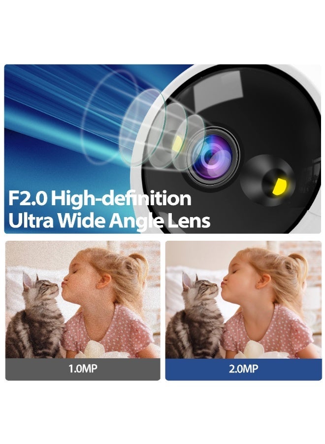 GTSOL Smart WiFi Video Calling Camera with Screen - 1 Click Call, Two-Way Video Calling, 360° View | Motion Detector, Night Vision, App Alert Indoor Pet Monitoring, Ideal for Baby Monitor, Pet Camera - Image 2