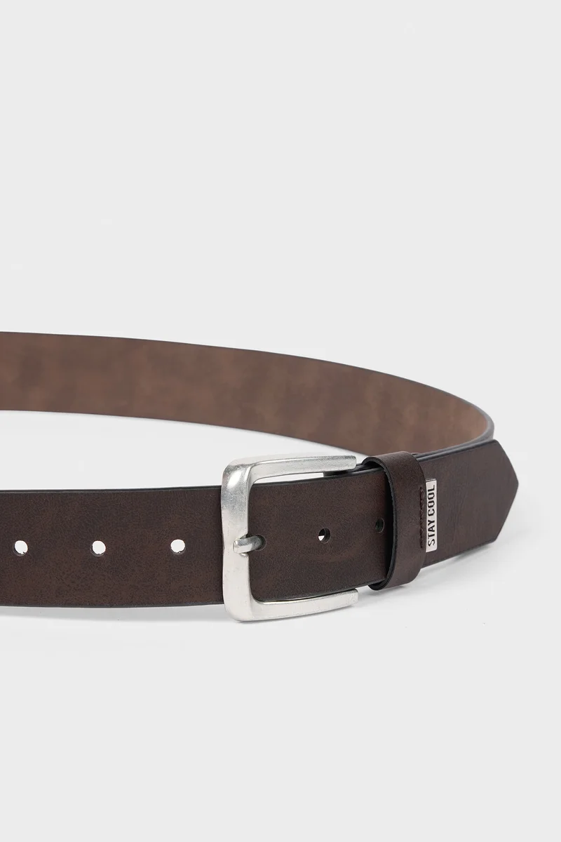 Defacto Man Rectangle Clasp Faux Leather Jean Belt