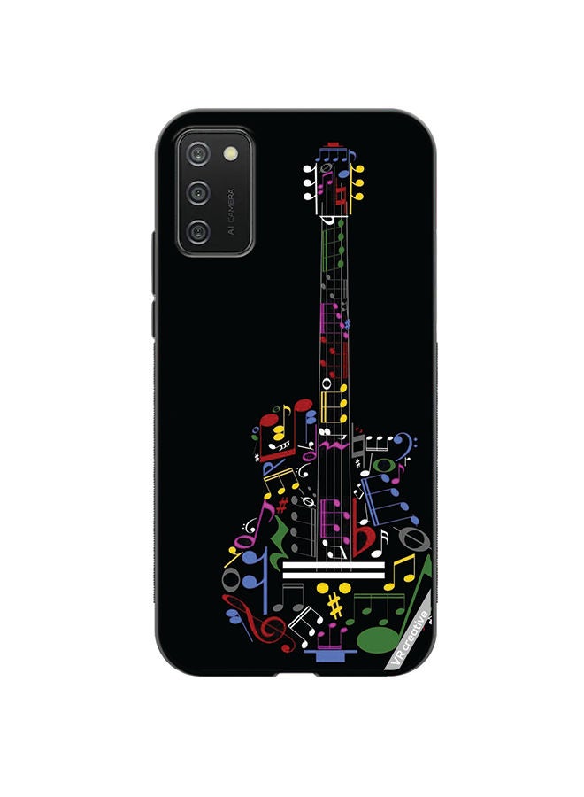 VR CREATIVE Protective Case Cover For Samsung Galaxy A03s Guitar Design Multicolour  - Image 1