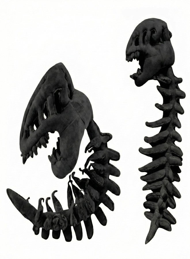 TechMax Solution Cozy Skelly, Dino Skeleton Plush, Dinosaur Skeleton Plush Costume, 3D Realistic Dino Head Hat with Spine Extension - Image 1