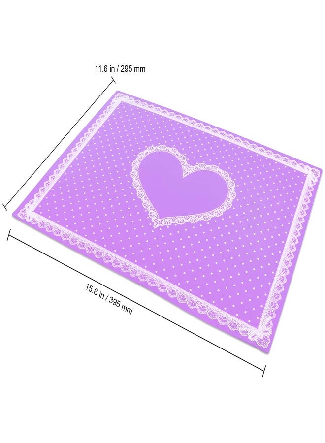 Pana Beauticom Silicone Flexible Foldable Workspace Desk Pad Mat for Manicures Nail Art Acrylic Gel Nails and More (Purple) - Image 2